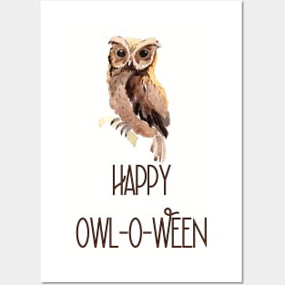 Happy Owl-O-Ween Posters and Art